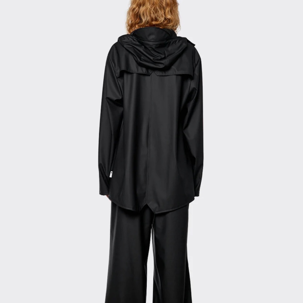 RAINS unisex Black Raincoat